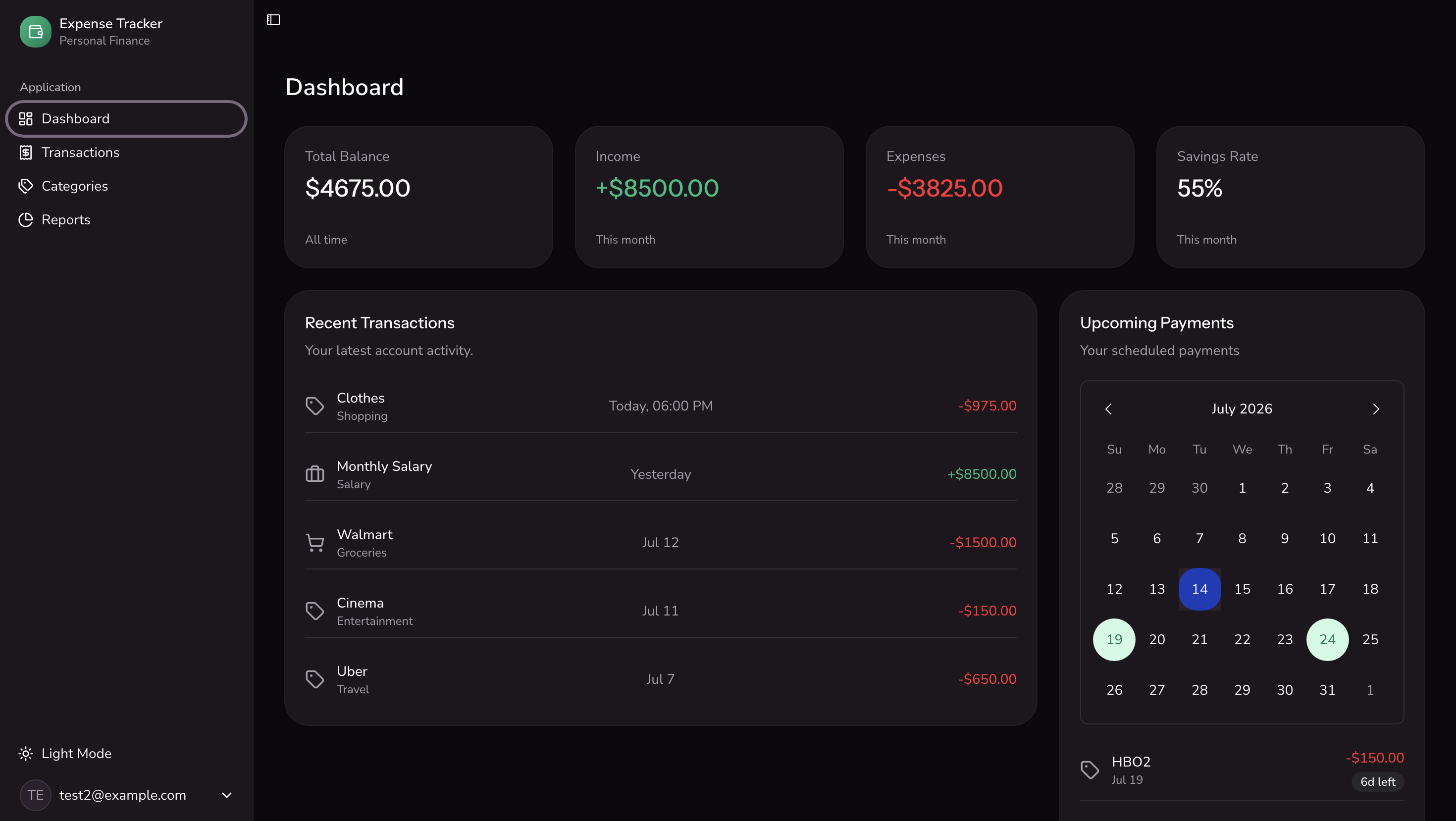 Expense Tracker screenshot 1